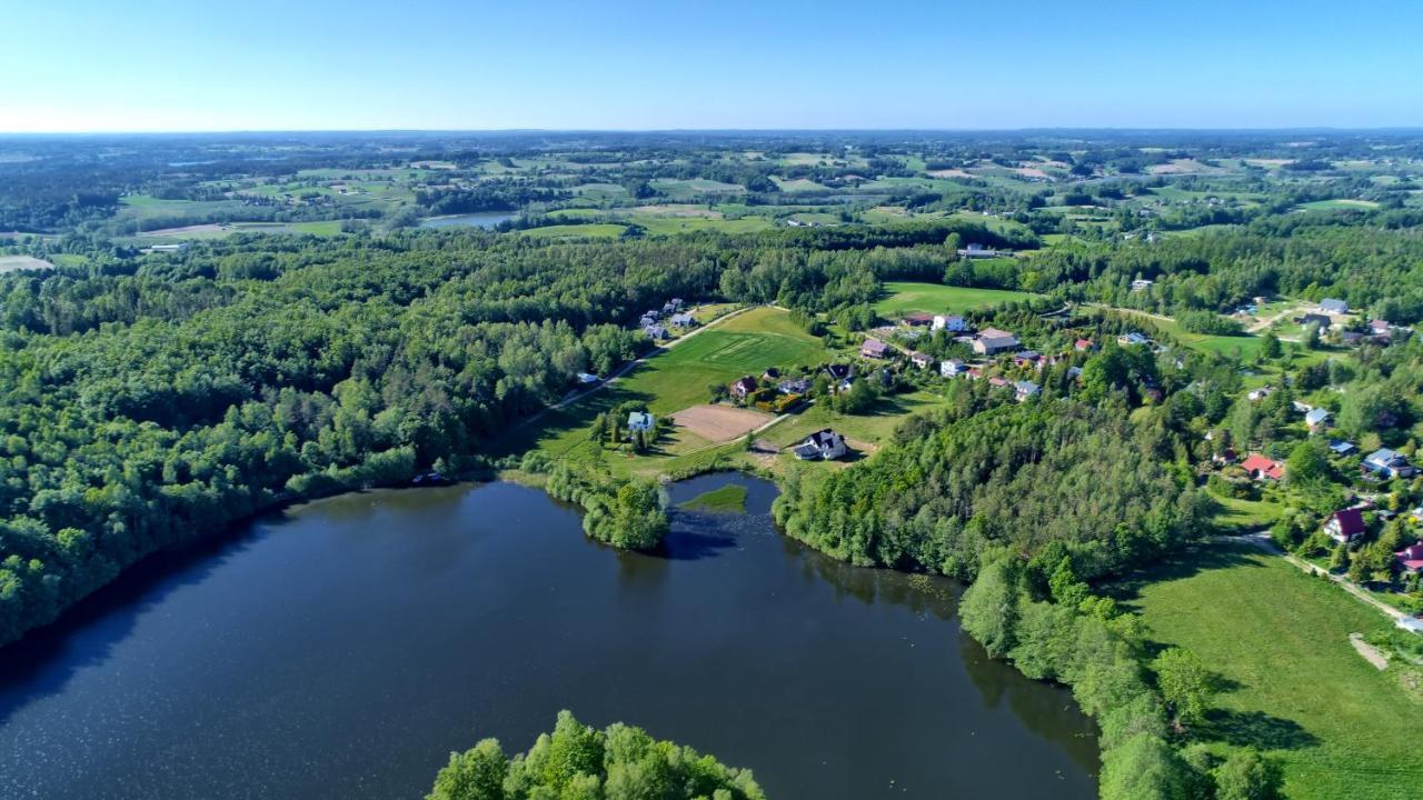 Osada Skoczkowo Komfortowe Domki Z Jacuzzi Nad Jeziorem- Sauna- Balia- Prywatny Staw Wedkarski Podiazy Exteriör bild