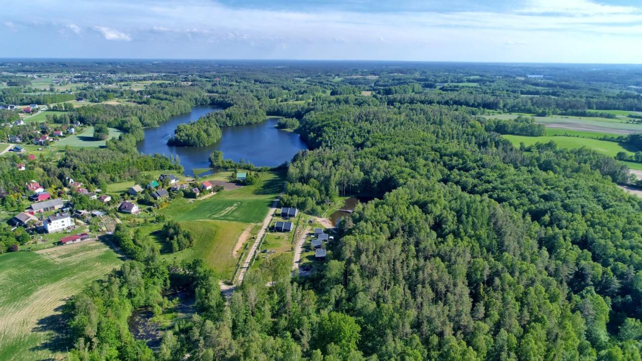 Osada Skoczkowo Komfortowe Domki Z Jacuzzi Nad Jeziorem- Sauna- Balia- Prywatny Staw Wedkarski Podiazy Exteriör bild