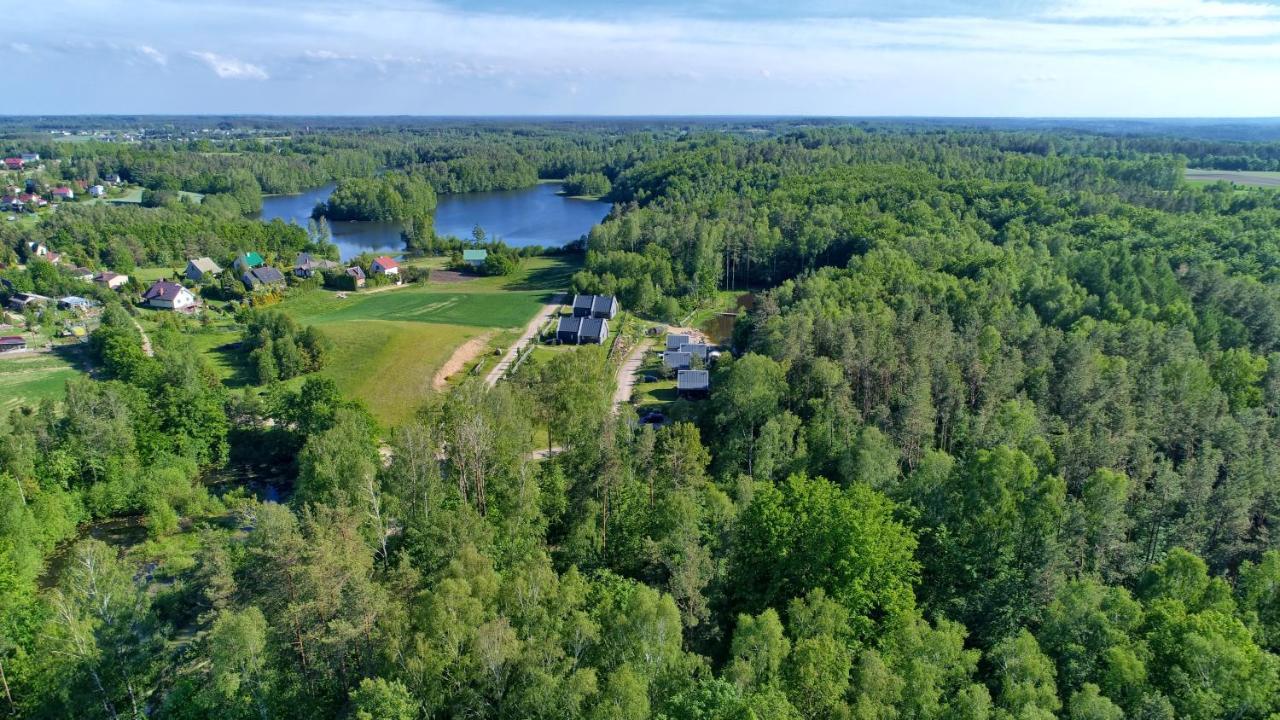 Osada Skoczkowo Komfortowe Domki Z Jacuzzi Nad Jeziorem- Sauna- Balia- Prywatny Staw Wedkarski Podiazy Exteriör bild